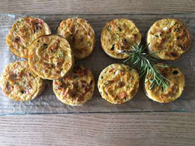 Flans de légumes bio