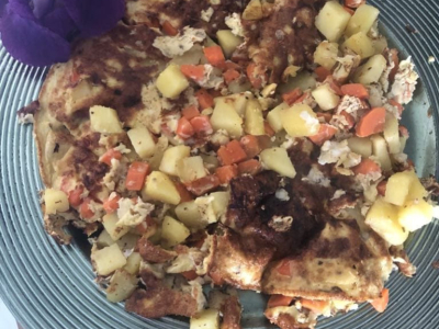 Tortilla aux petits légumes bio